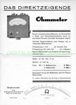 Auszug aus Elektrodyn Werbeblttern