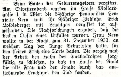 Aus Erlaufthal-Bote, vom 7. Jannuer 1934, per ANNO,