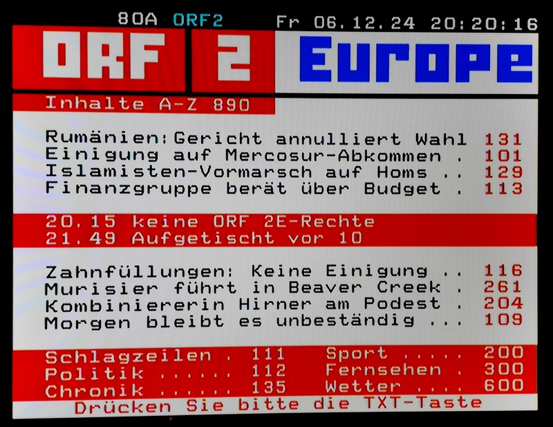 ORF Teletext fr Alle - Bildschirmaufnahme 