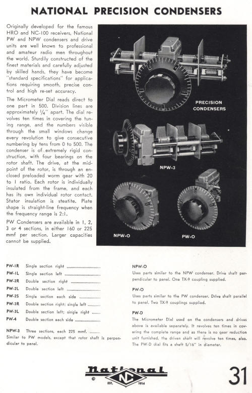 Das NC HRO PW-x Nachkriegslieferprogramm aus 1948 mit leicht modifizierten Antrieben.