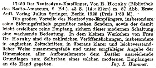 Buchkurzvorstellung zum "Der Neutrodyne-Empfnger"