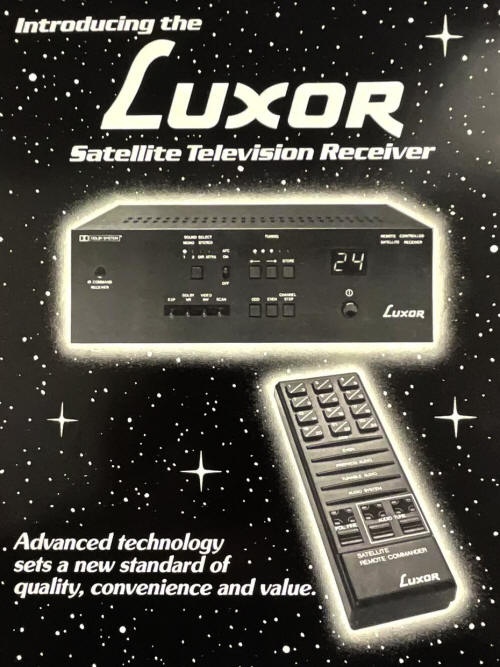 LUXOR Satelliten Receiver - eine der ersten am Markt in den 1980er Jahren