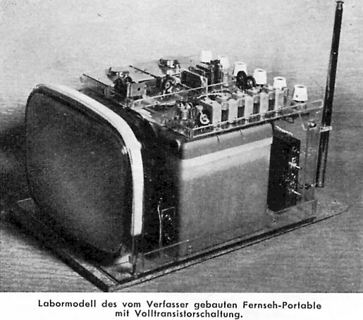 Selbstbau Transistor Fernseher 1960 aus Wien
