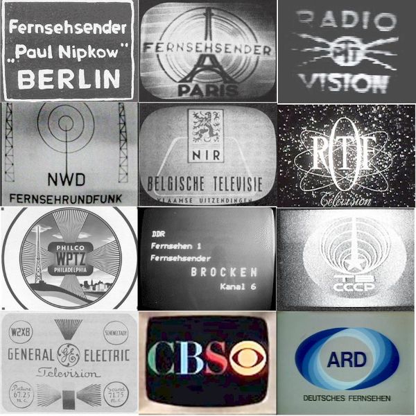 Senderkennungen von Fernsehsendern 1930-1970