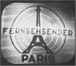 Testbild-Senderkennung Fernsehsender Paris 1943/44 