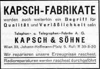 A_Kapsch_1946_Advert