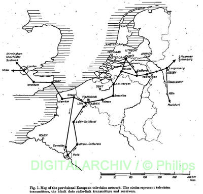 Richtsfunkstrecke Europa 1953 zur Krnung der Knigin