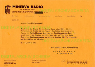 Minerva Color 680 Geschäftsschreiben