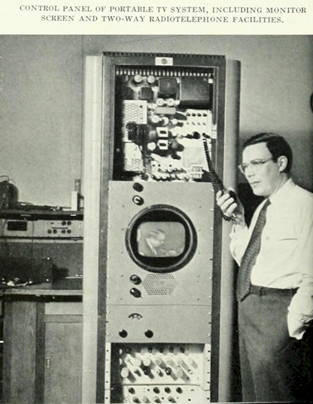 RCA Walkie-Lookie, Die abgesetzte Empfangsgegenstelle mit Intercom, Kontrollmonitor und Synchrontongenerator und Sender